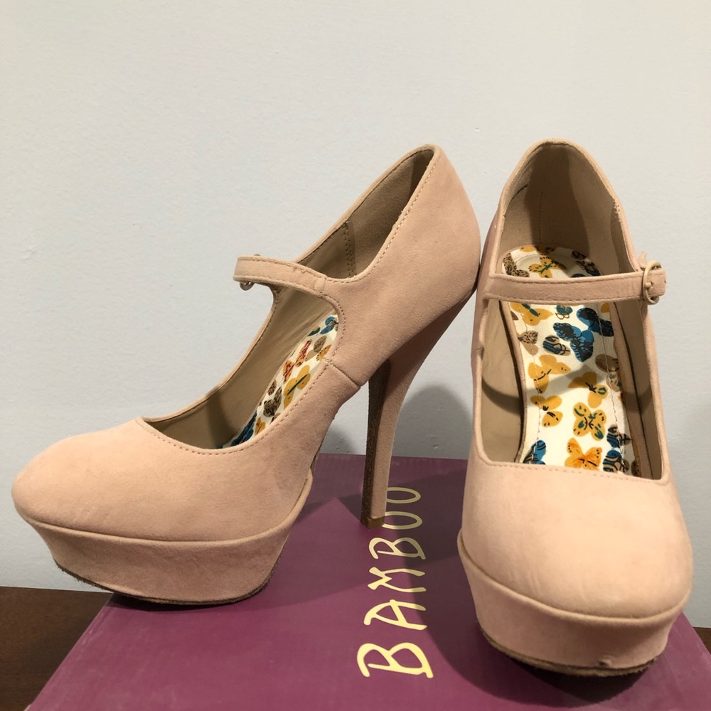 Bamboo Nude Heels